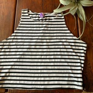 Striped Crop Top - sz L